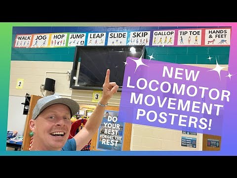 New Locomotor Movements Posters and Visuals Resource