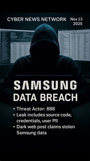 Samsung Data Breach #samsung #databreach