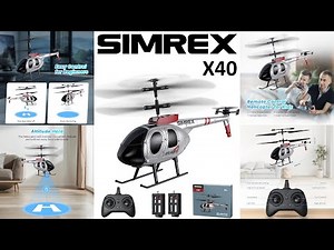 SIMREX X40 RC Helicopter Review: Best Drone for Beginners? Unboxing & Flight Test!