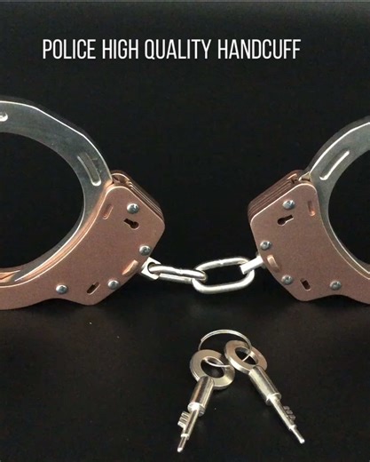 High quality police handcuffs from China double lock handcuffs #handcuffs #police #military #handcuff #doublelock