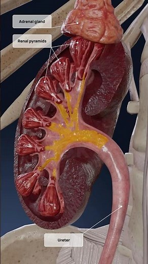 El funcionamiento de los riñones explicado en 3D: la formación de orina