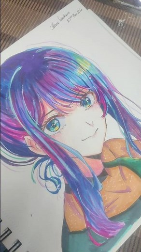 Draw Akane kurokawa From Oshi no ko :3 #anime #art #oshinoko #fypシ #アニメ