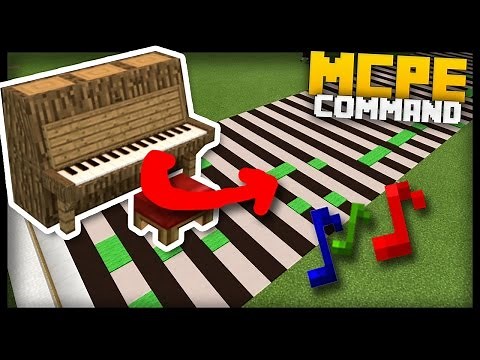 MCPE - Real Time MUSIC MAKER & READER with Command Blocks!