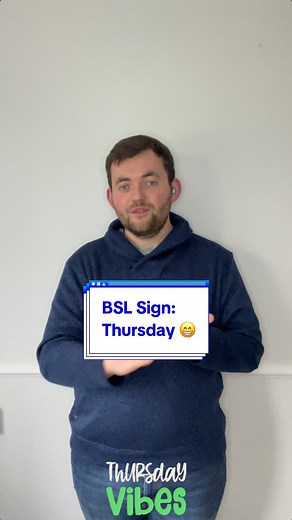 4.6K views · 289 reactions | Today’s new Sign in British Sign Language is? Today’s sign is #Thursday ! Join me everyday for new signs in British Sign Language! #deaf #bsl #sse #signlanguage #thursdayvibes #thursdaymotivation # Note: I’m from the South UK so some signs are regional! | The Deaf Chef | Facebook