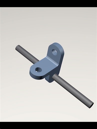 Équerre 3D en rotation — SolidWorks | Animation CAO