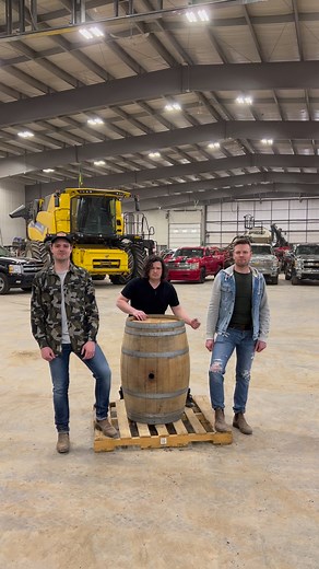 #SeaShanty turned #LandShanty 🎶 Shoutout to Tulip the Pig for the guest appearance 🐖👏 #tbt #pig #tractor | Hunter Brothers