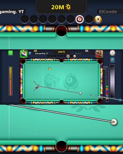 Amazing pool shots with perfect aim and control.Watch this 1 Ball Pool video till the end for 🥸😀🥵😜🤡🥰