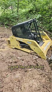 9.3K views · 37 reactions | The more you try to get unstuck, the more stuck you get... #equipmentfail #skidsteer #stuck #mudhole #heavyequipment #asv #compacttrackloader | Speedycop | Facebook