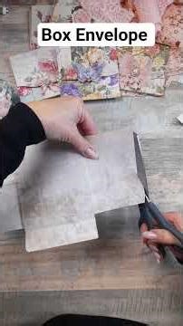 No music just making. A box envelope to put embellished cards or ephemera into. #gikerr