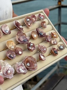 Custom Handmade Shell Ring With Natural Pearl • Delicate Ocean Jewelry • ÀLVE - Etsy