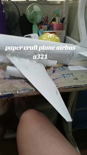 paper craft plane airbus a321