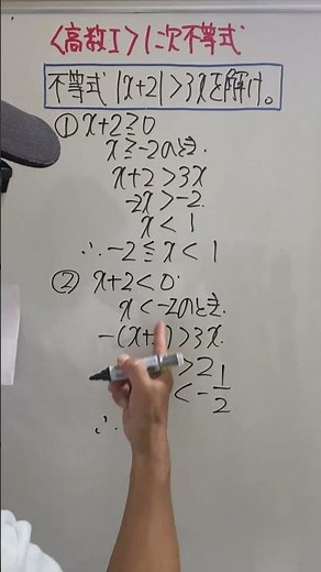 やのしゅうの本気で高校数学「方程式と不等式」＜高数Ⅰ＞1次不等式