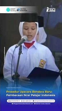 New Flag Ceremony Procedures: Recitation of the Indonesian Student Pledge. #IndonesianStudentPledge