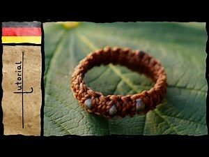 Makramee Ring mit Perlen - DIY Anleitung für Anfänger