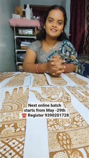 Best online mehendi classes for beginners telugu lo #mehndi #bhavanamehendi #henna #mehmdiclasses