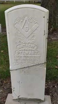 The first grave Stewart Family