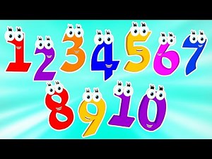 Ten Little Numbers, Counting Song and Nursery Rhymes for Kids