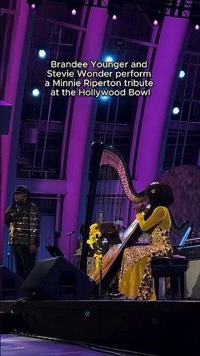 Such a special moment, Brandee Younger playing “If It’s Magic” with Stevie Wonder ❤️