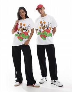 PRNT Space jam group t-shirt in white | ASOS