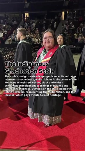 4.7K views · 45 reactions | See our graduates in their Indigenous Graduation Stole and learn about its meaning! #Algonquin2025 | Algonquin College | Facebook