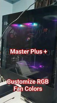 How to CUSTOMIZE EACH RGB FAN Color! 🌈 (Master+ Software Guide)