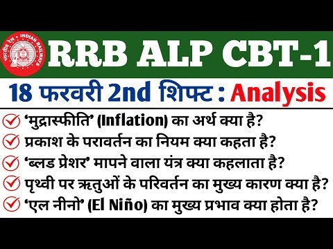 RRB ALP CBT-1 18 February 2nd Shift Analysis 2026| ALP Exam Review 2026| ALP analysis Today 🧑‍✈️🧑‍✈️