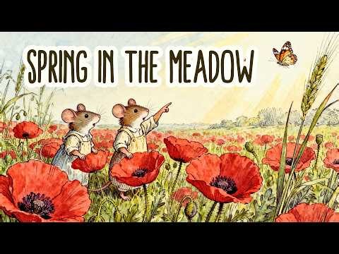 A Peaceful Spring Day in the Quiet Meadow Village 🌼 Cozy Storybook Music