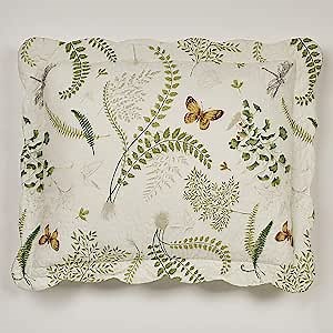 Touch of Class Butterfly Eden Reversible Quilted Eggshell Sham Standard