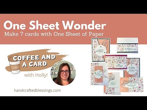 Use Your 12" x 12" Paper with this One Sheet Wonder Template