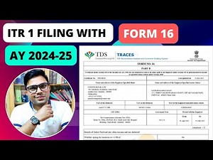 How To File ITR For Salaried Person With Form 16 AY 2024-25 | ITR Filing Online 2024-25 For Salary