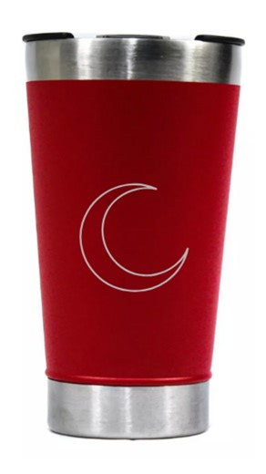 G7 Gravação Laser | Personalização em Vários Materiais on Instagram: "Copo térmico vermelho com gravação da lua Faça seu orçamento aqui @gravacao.laser 🤝 #lua #copo"