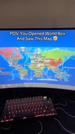 All 205 Countries On This World Box Map!!! #worldbox #superworldbox #geography #map #europe #shorts