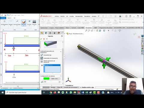 CÁLCULO DE VIGAS CON SOLIDWORKS