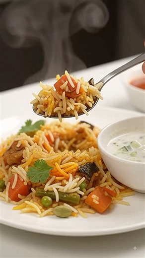 Authentic Veg Dum Biryani Recipe in Handi | Fluffy Rice & Spicy Vegetables 😋