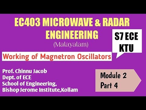 MODULE 2|PART 4|EC403|Working of Magnetron Oscillators|MICROWAVE & RADAR ENG.|KTU