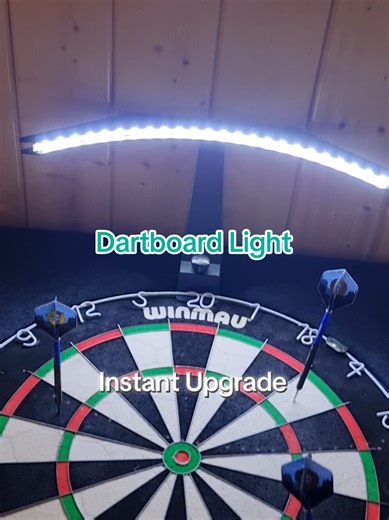 Didn't realise how bad our lighting was until this 👀 This dartboard light gives perfect, shadow-free visibility and instantly upgrades your setup. Ideal for home bars, game rooms or anyone serious about their throws. Now we can see the board to get our 180s in! #dartboard #dartboardlight #gamesroom #dartslife #tiktokshopfinds