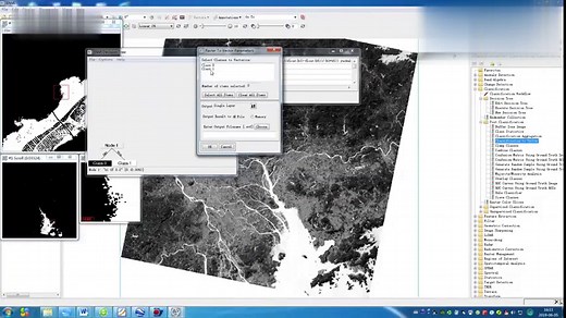 ENVI提取水体导出SHP文件 遥感