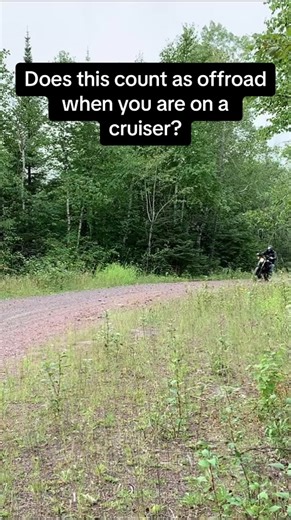 Does this count as offroading when you are on a cruiser? #motorcycle #cruiser #bobber #riding #offroad #yamahabolt