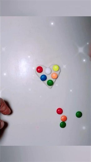 How To Make a Colorful Clay Heart 💖🌈 | Easy Clay Art #shorts