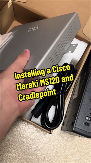 Installed a Cisco Meraki, MS 120 switch and a cradlepoint and mimo antenna for this customer today in Fresno, CA. I worked with charter spectrum to get the equipment configured. 😎👍🏻 up and running now! #networking #cablemanagement #cat5 #cablingnetwork #cable #cisco #switches #cradlepoint #fypage #antenna