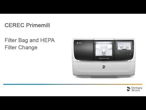 CEREC Primemill: Filter Bag and HEPA Filter Change Guide