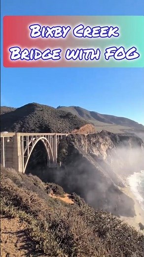 😲Magic ever at Bixby Bridge 🌉✨ BIG SUR Fog across the 🌄 | California 's Most Iconic View 😍