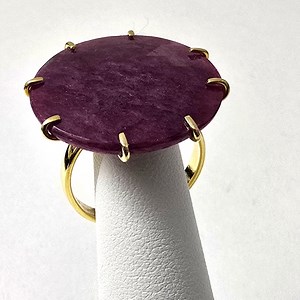 Watch Video / Sterling Silver 925 Genuine Ruby Ring