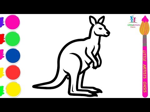 How To Draw a Beautiful Kangaroo Drawing | Easy Step by Step Drawing Tutorial
