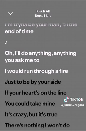 Bruno Mars - Risk It All Lyrics