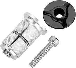 Tbest Bike Stem Headset Top Cap,Aluminum Alloy Headset TopBike Fork Expander Bung