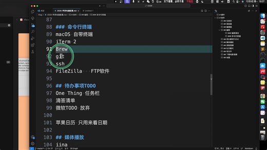 2025苹果电脑装机必装app软件 窗口管理 输入法 粘贴板 编程 滴答清单 OBS iina