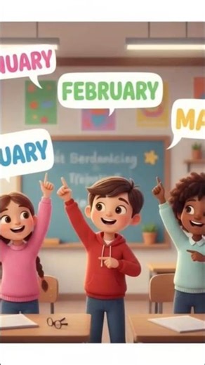 English 12 months name💞💞💞💥💥💥#shorts #cartoon #learnenglish