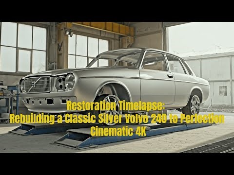 Restoration Timelapse: Rebuilding a Classic Silver Volvo 240 to Perfection | Cinematic 4K