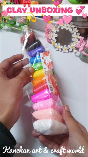 Clay Unboxing 🎁 | Cute Soft Clay Unboxing & Review | Clay Colors & Tools Unboxing | #shorts #clay
